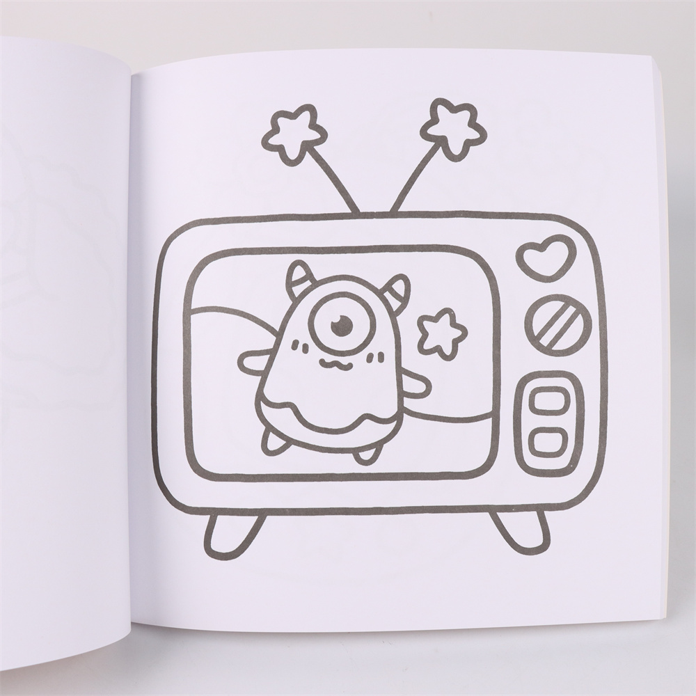 Libro da colorare per adulti e adolescenti Tema di Halloween con adorabili creature raccapriccianti nella CUTE GROOVY per un regalo rilassante