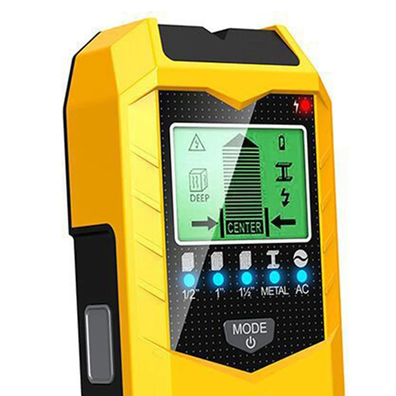 Stud Finder Wandscanner, 5IN1 Verbeterde Nauwkeurigheid LCD Display Muur Hout Metaal Stud Finder Detector, Stud Sensor Finder
