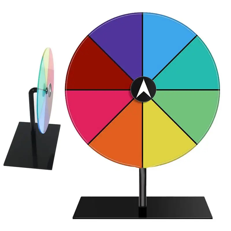 Prijzenwiel Droog wissen Spin Wheel Spinner Game Kleur Roulettewiel Zwaar uitgevoerd bewerkbaar Spin Wheel ForPrizes Tafelblad Prijzenwiel