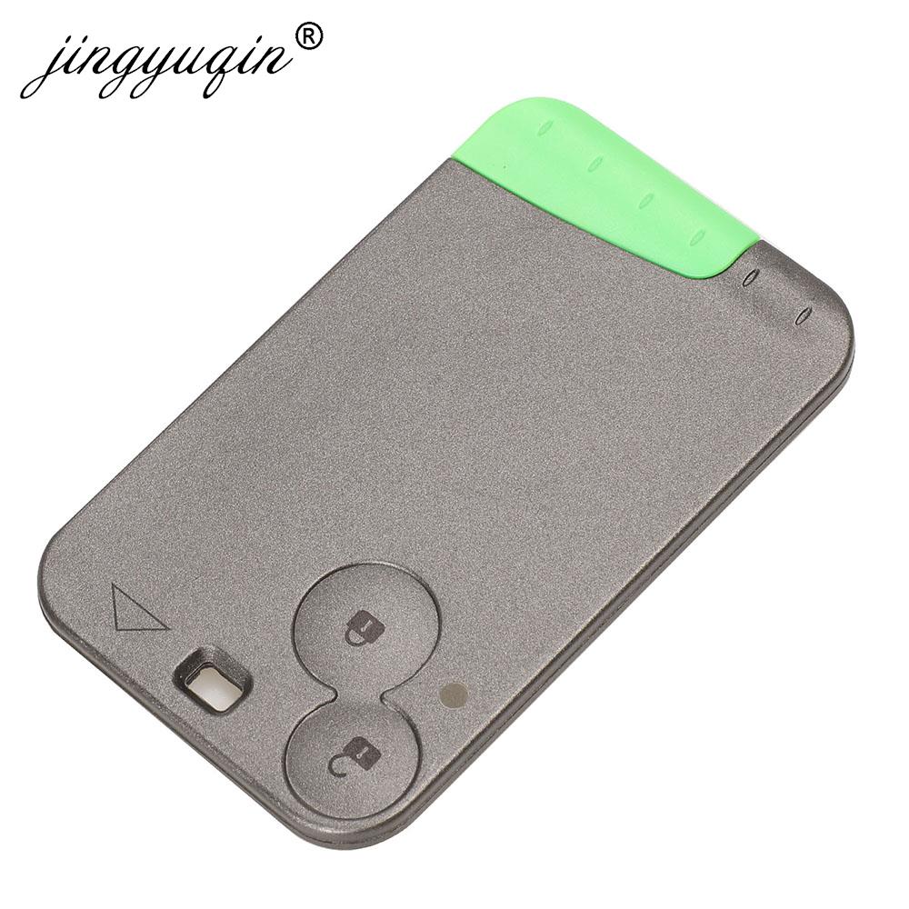 Jingyuqin 2 Knop Afstandsbediening Sleutel ID46 PCF7947 Chip 433Mhz voor Renault Laguna Espace 2001-2008 Vel-Satis Keyless kaart Fob Auto Styling