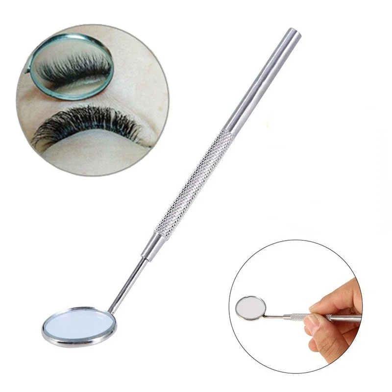 Nha Khoa Miệng Gương Kiểm Tra Cây Nối Mi Trang Điểm Gương Inox Làm Trắng Răng Vệ Sinh Răng Miệng Mi Tiếp Liệu Dụng Cụ