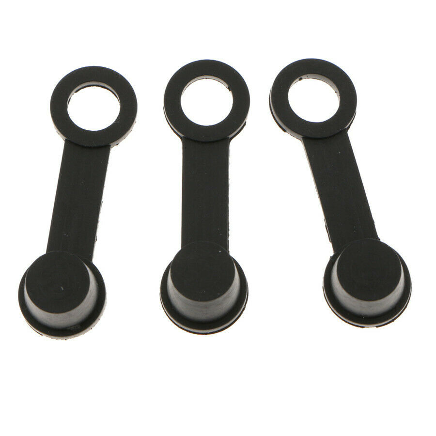 Tapa de tornillo de purga de freno, tapa de ajuste Zerk de grasa, cubierta antipolvo de goma negra para tornillos M6/M8/M10, 20/30/40 Uds.