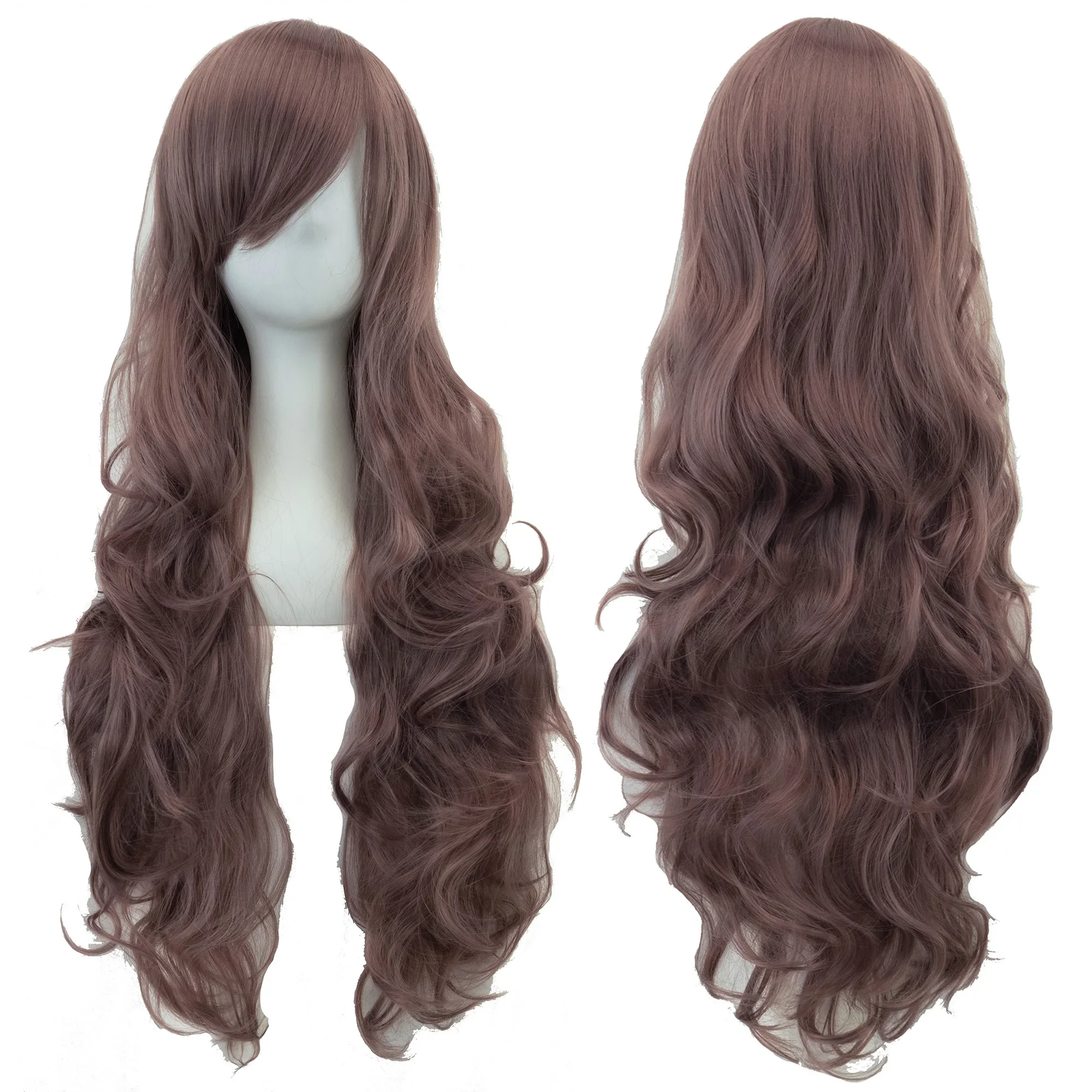 Soowee 24 Màu Dài 80 Cm Tóc Tổng Hợp Tóc Giả Dành Cho Nữ Chịu Nhiệt Sợi Bộ Tóc Giả Màu Hồng Xám Thẳng Cosplay Bộ Tóc Giả