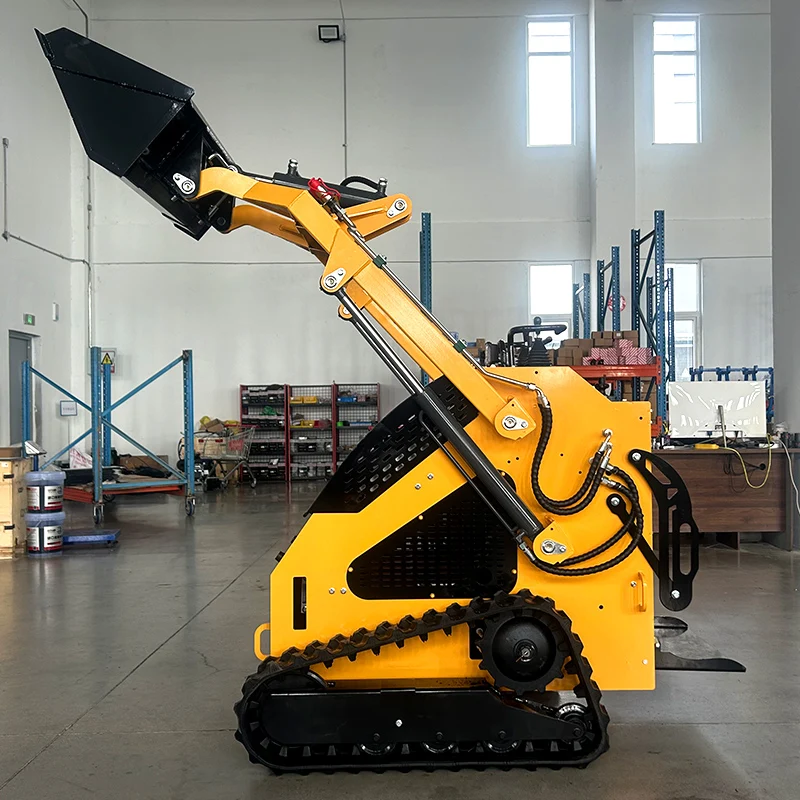 Customized CE/EPA 480 skid steer loader Engine Diesel Digger Attachment Skid Steer Loader Mini Track Loader Tracked