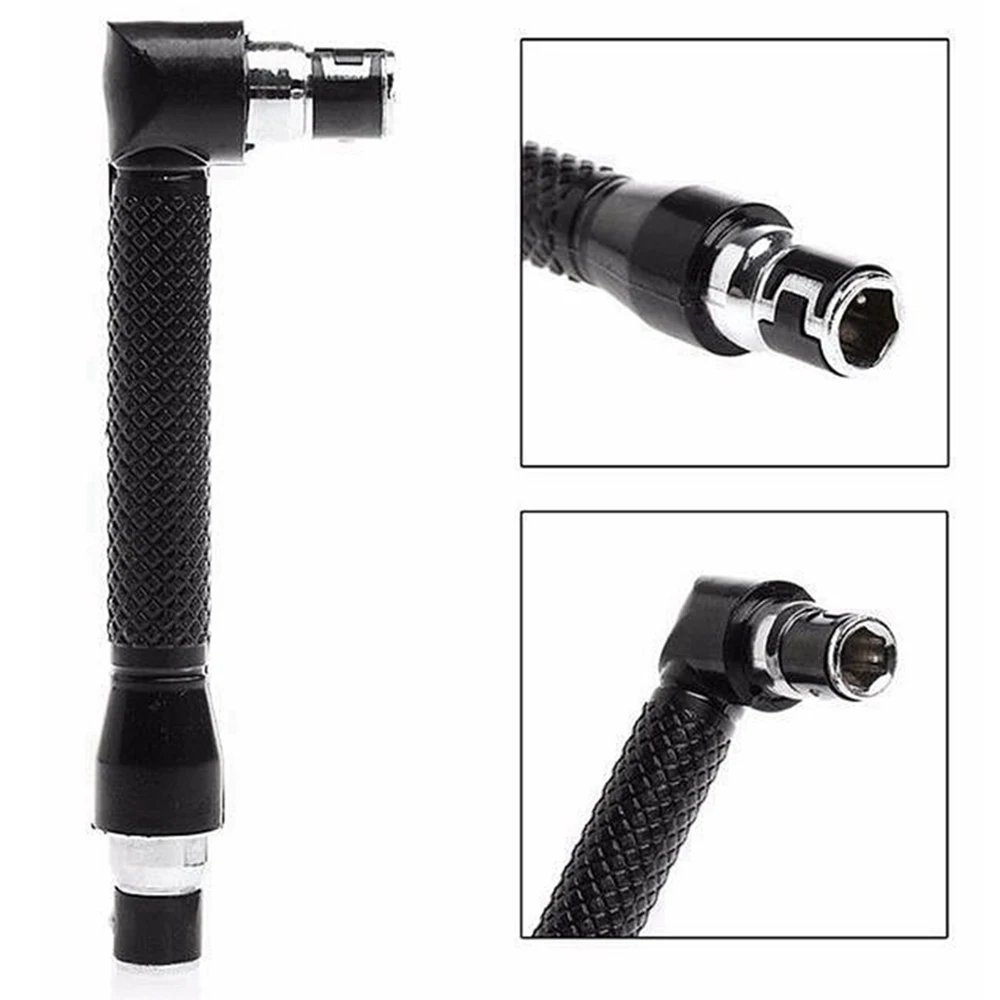 Black L type 1/4 hexagon screwdriver bit 90 °  double-end handle 6.35mm wrench tool