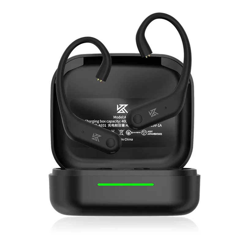 Kabel do bezprzewodowych słuchawek KZ AE01, kompatybilny z Bluetooth 5.4, przewód HIFI, bezprzewodowy hak na ucho z etui ładującym do ZSX ZAR PR2
