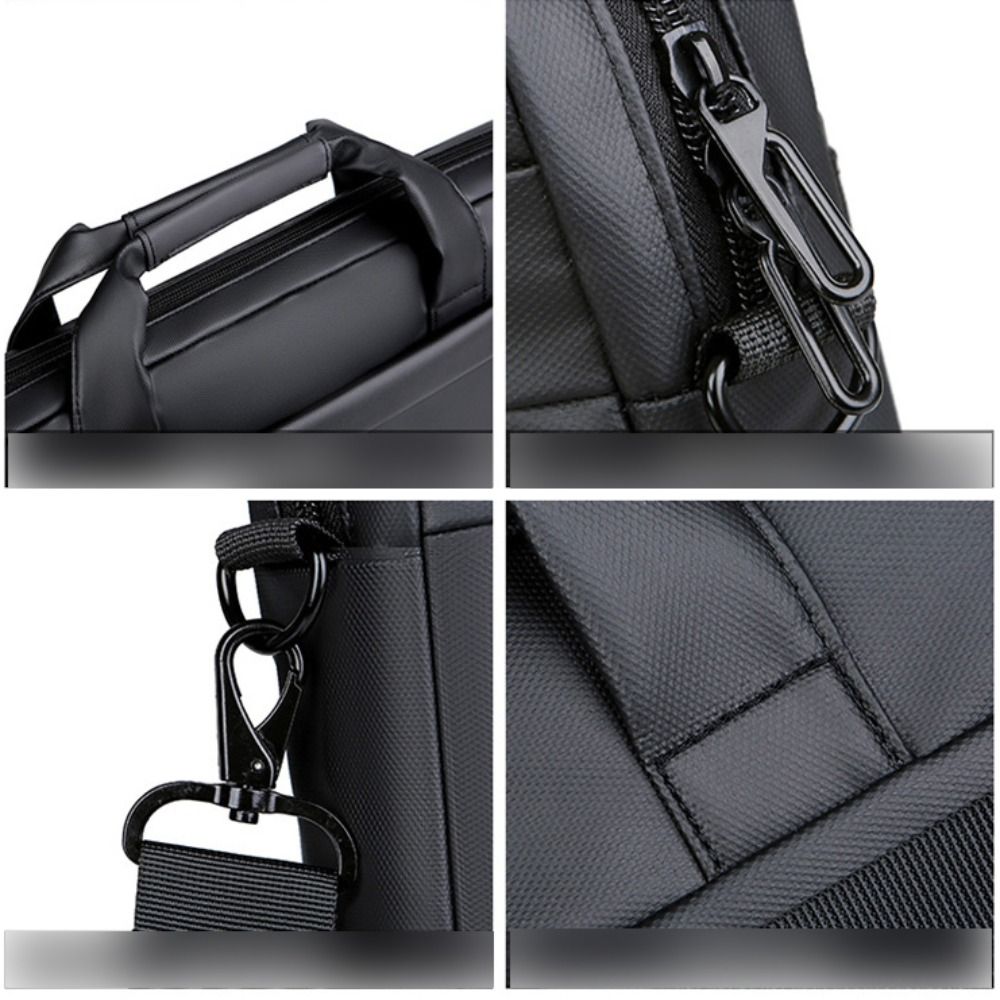 Borsa da uomo valigetta da lavoro borse a tracolla in pelle di marca famosa borsa da ufficio impermeabile borsa per laptop da 15 pollici