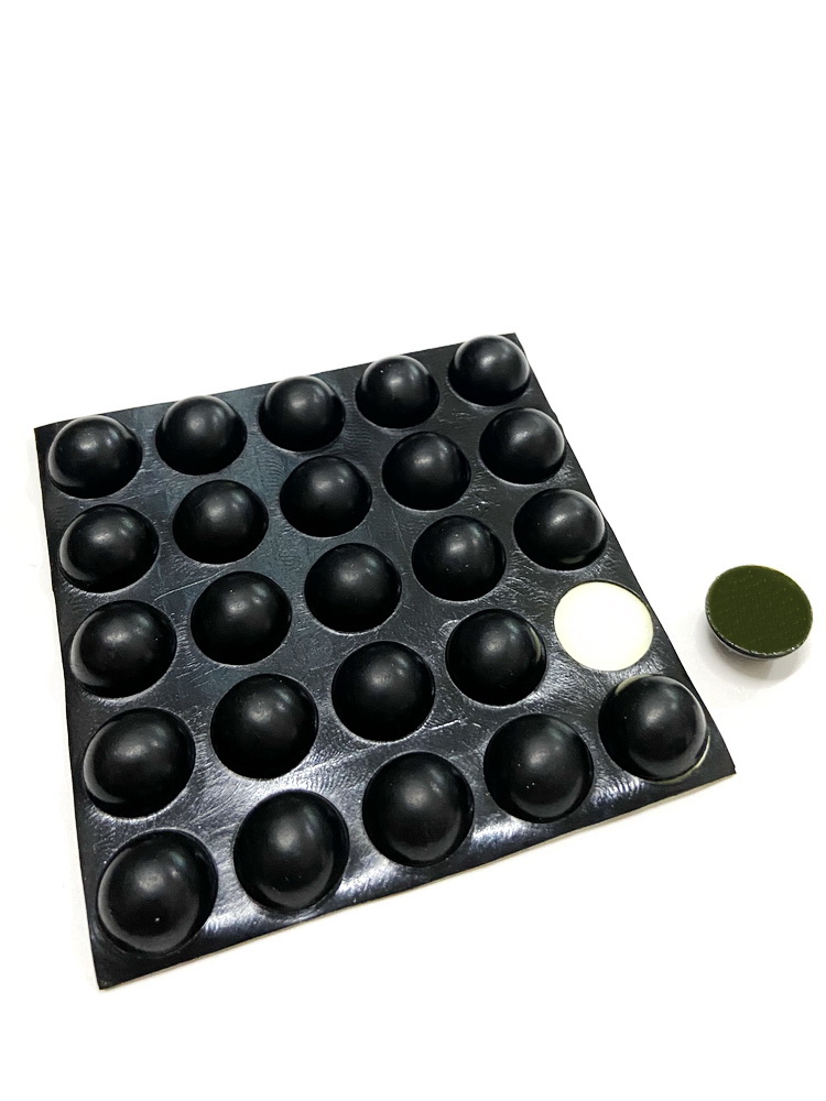 Black Anti-Collision Buffer Block Rubber Self-Adhesive Foot Pad Furniture Cabinet Electrical Appliances Anti Slip Legs