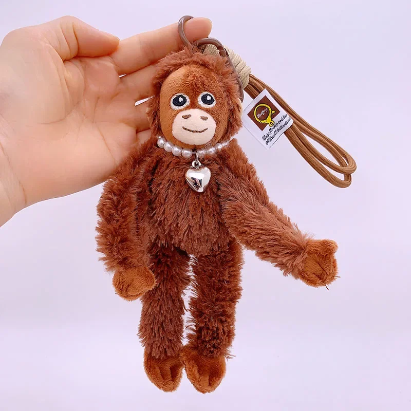 20 cm Nette Kleine Affe Anhänger Plüsch Puppe Tier Hängen Plüsch Puppe Tasche Anhänger Weiche Angefüllte Rucksack Schlüsselbund Plüsch Puppen