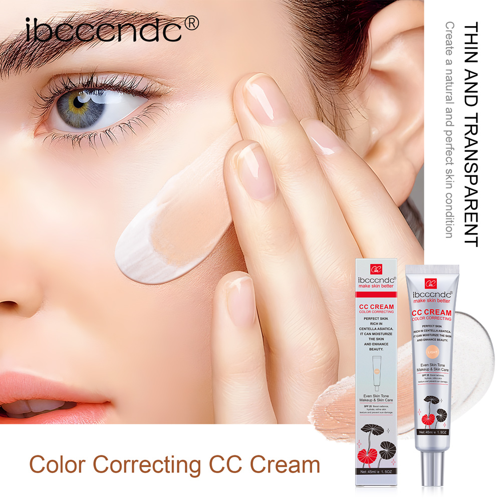 45 ml Farbkorrektur CC-Creme Gesichts Centella Asiatica Reparatur BB-Creme Natürlicher Concealer Whitening Liquid Foundation Kosmetik