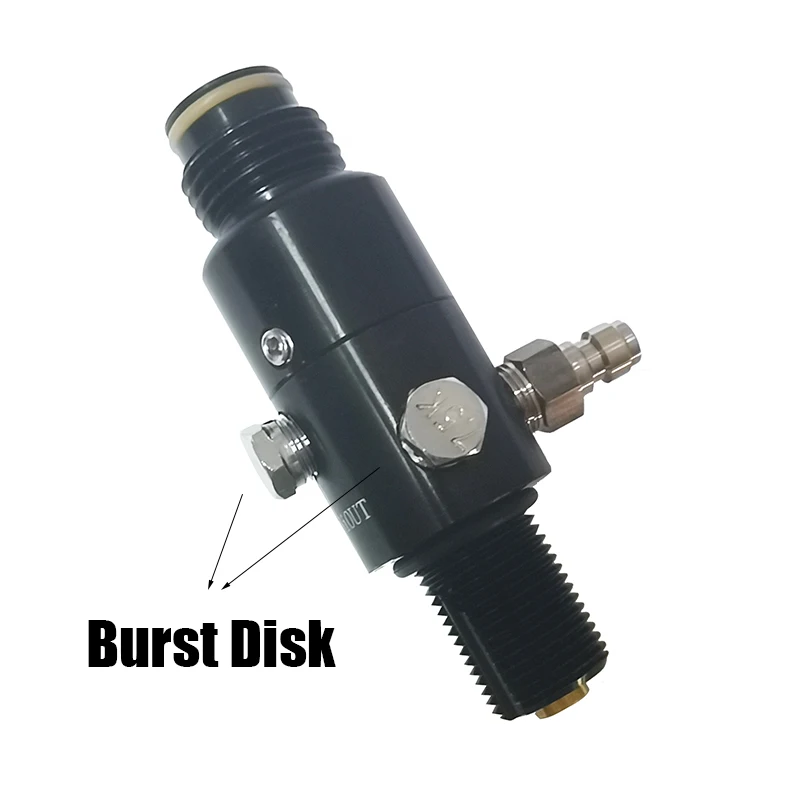 Cylinder M18*1.5 Regulator Compressed Air 4500psi Tank Bottle Output Pressure 800psi to 3000psi HPA Accessories