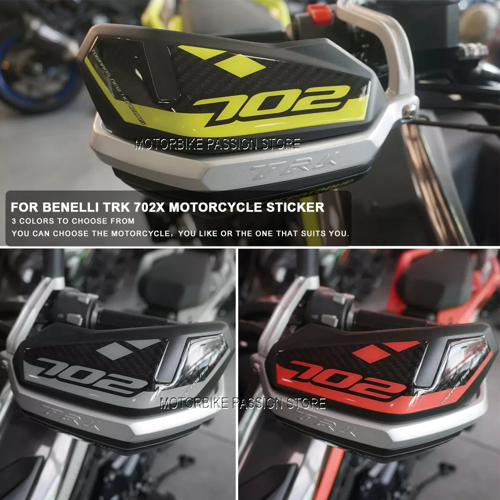 Pegatina de resina epoxi 3D, Kit de pegatinas de protección para parachoques de motocicleta, pegatina protectora para Benelli TRK702 Trk 702 2023 2024