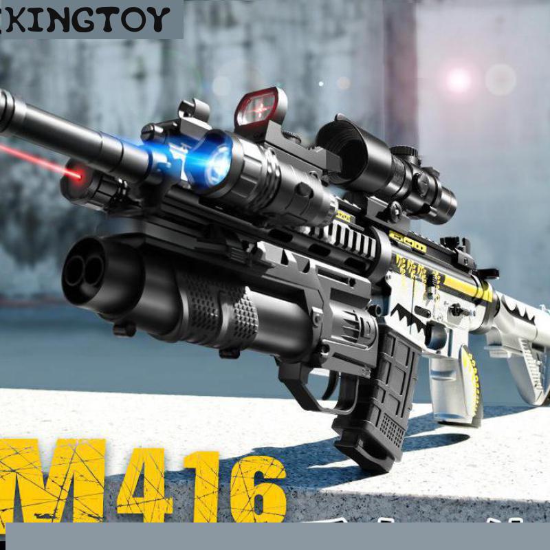 Pistola de Gel Manual eléctrica para adultos y niños, juguete de Rifle de aire, Paintball, pistola de bola de Gel, Cs, K457