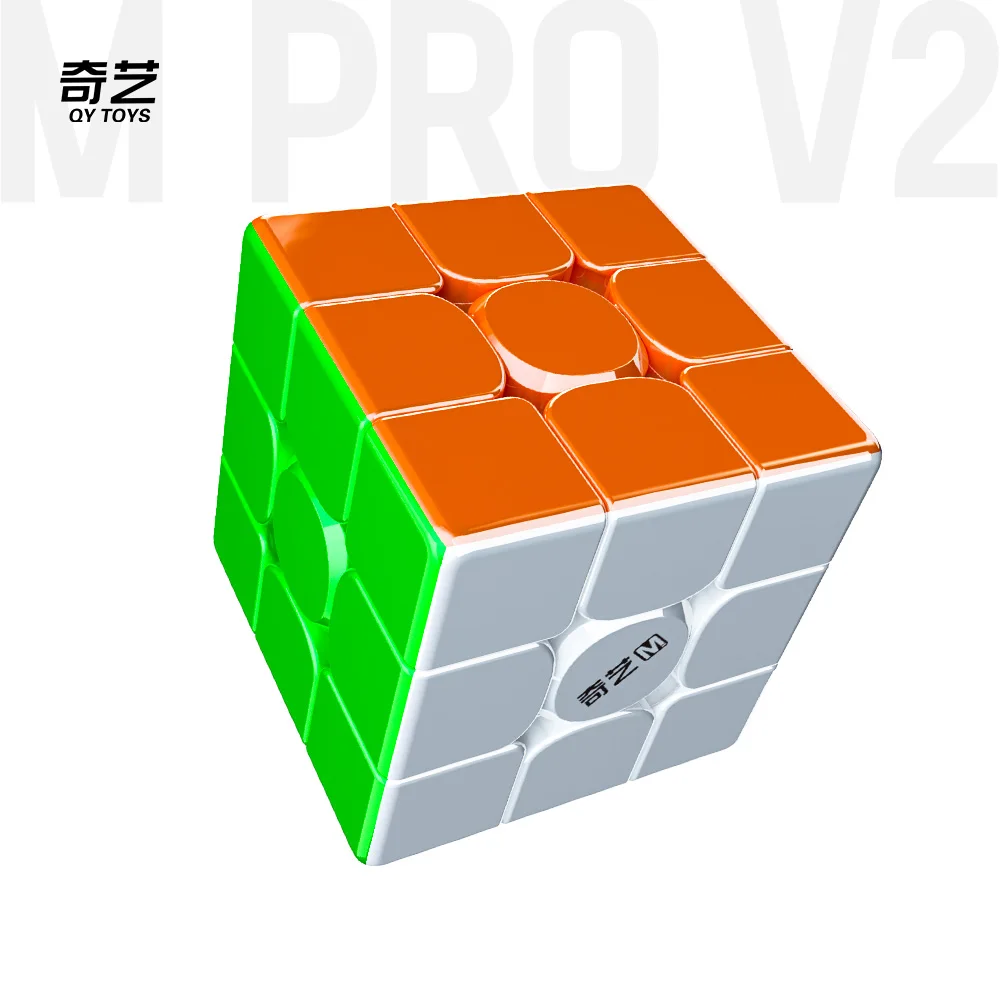QiYi M Pro V2 3x3 UV เคลือบ Maglev ปริศนาบรรเทาความเครียด 3x3x3 Racing Magic Cube ตําแหน่งเกมความเร็วของเล่นเด็กของขวัญ