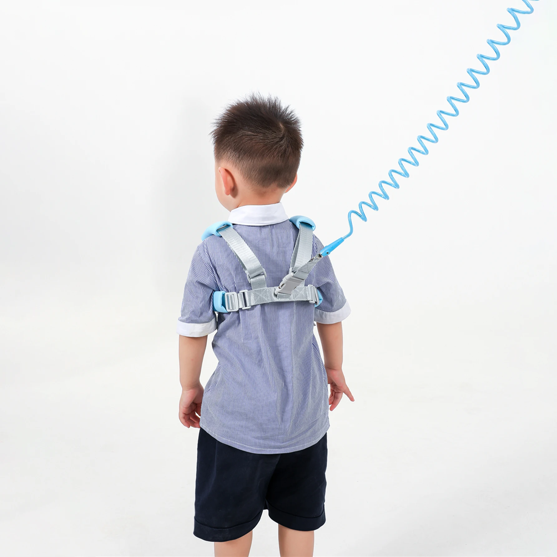 Cinto de prevenção de perda para bebês e crianças pequenas, corda de tração, pulseira de prevenção de perda de bebê, corda de mola de 1.5m, caminhada segura para bebês