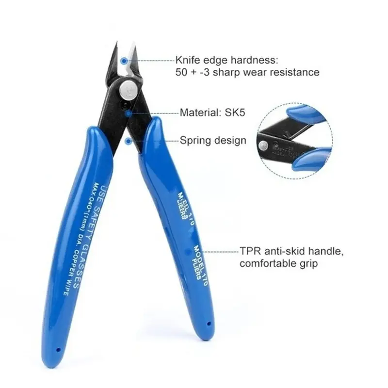 Aokin1PC 170คีมตัดอเนกประสงค์อิเล็กทรอนิกส์แบบ DIY, คีมตัดสายไฟเครื่องมือช่าง3D ชิ้นส่วนเครื่องพิมพ์
