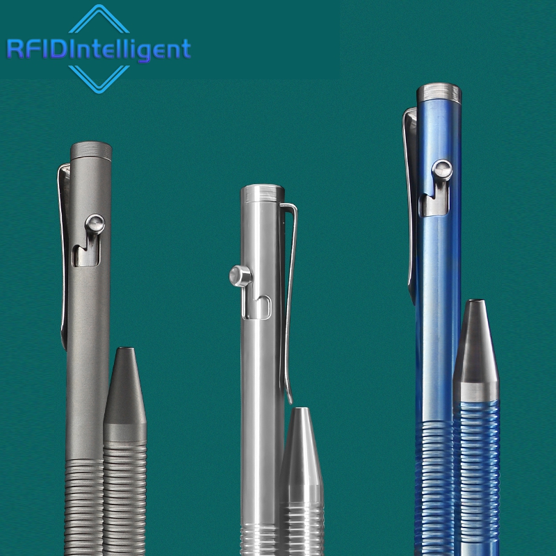 Portable Titanium Bolt Action Ballpoint Pen Self Defense Writing Tool for Outdoor Traveling Office Gift