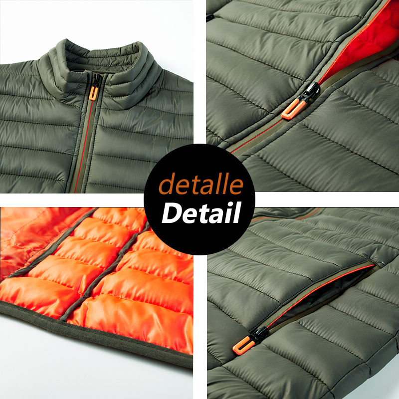 S.T.G-chalecos de plumón sin mangas con cremallera para hombre, chaleco informal a prueba de viento, chaquetas cálidas de alta calidad, invierno, 2024