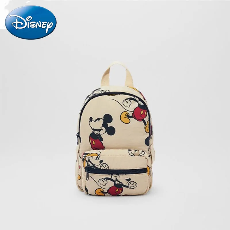 Disney Fashionable Mickey Mouse Pattern Children's School Bag Cute Mickey Print Lightweight Backpack