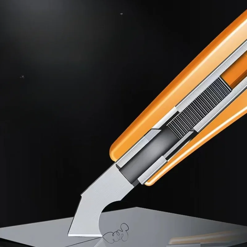 Cuchillo de gancho, herramienta de corte de CD de PVC acrílico, cortador de plexiglás, cortador ABS, herramienta de tablero orgánico con cuchillas de repuesto