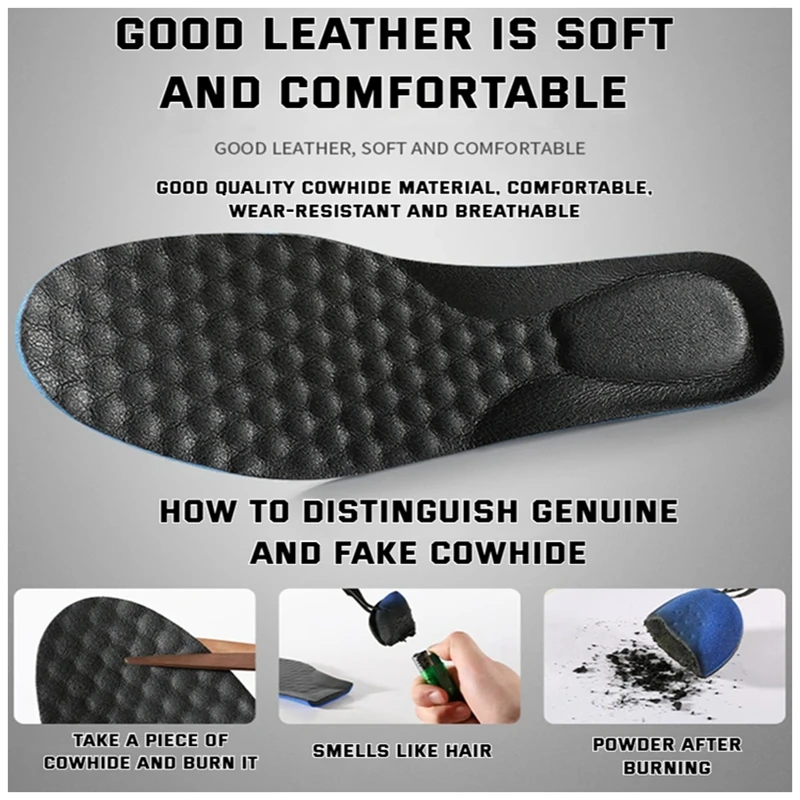 1 paio solette per scarpe in pelle per piedi supporto per arco plantare soletta ortopedica fascite plantare cuscinetti per scarpe ammortizzante suola per scarpe in pelle bovina