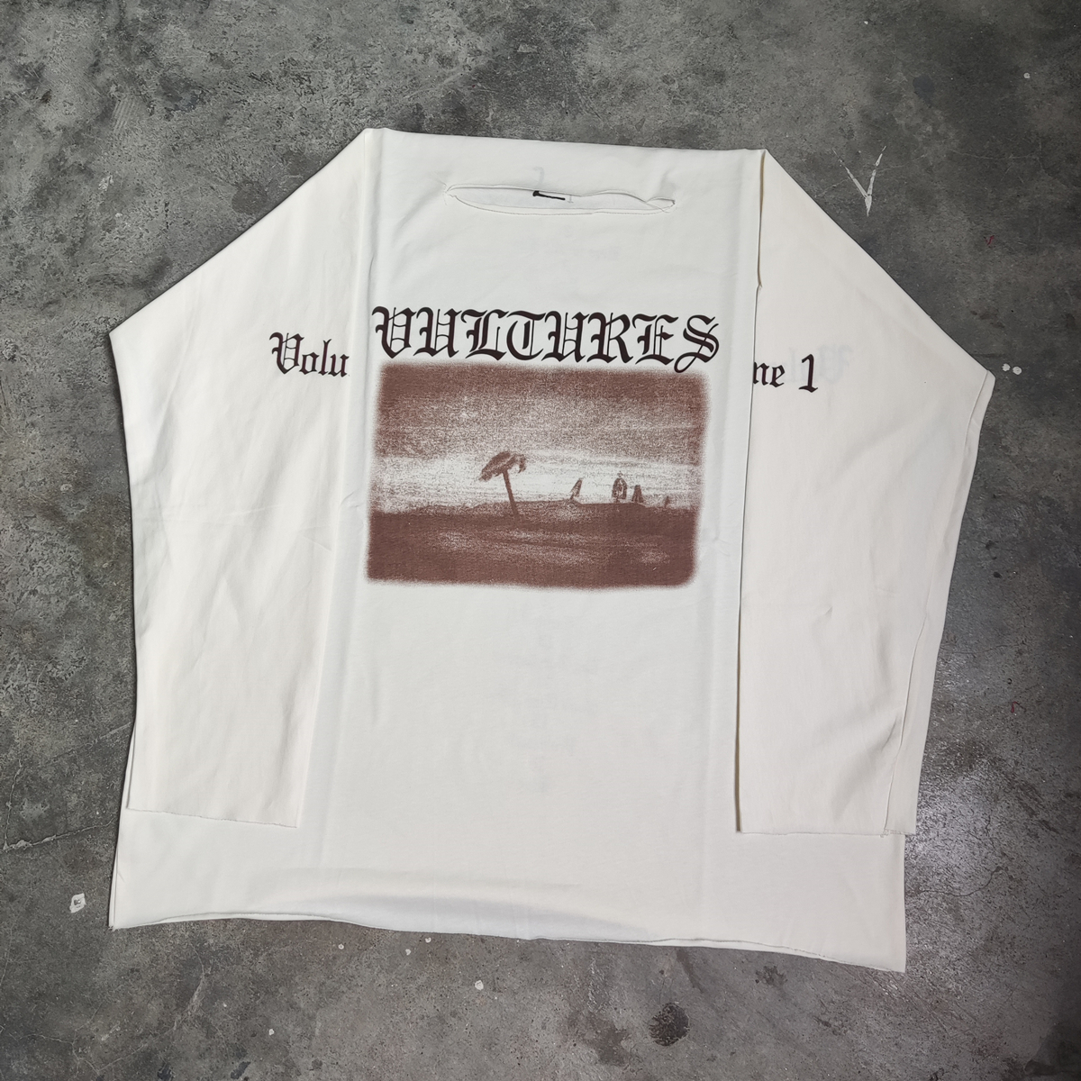 Yao888 Kanye DONDA Streetwear topy koszulka z długim rękawem odzież męska Oversize Casual sanskryt grafika drukuj luźna koszula dla mężczyzn