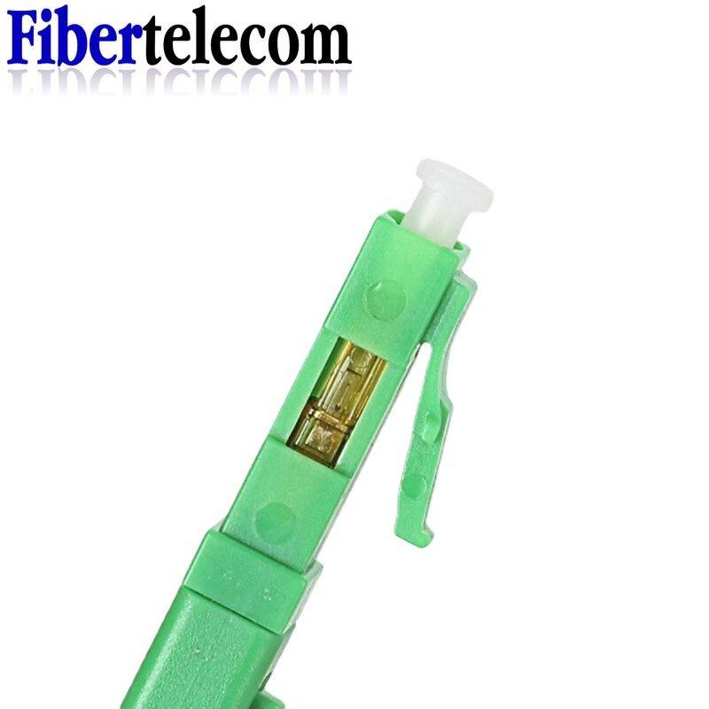 Conector rápido lc apc upc, componentes especiais para cabo de queda óptica 2.0*3.0mm, conector rápido de fibra, virola apc verde com 10 peças
