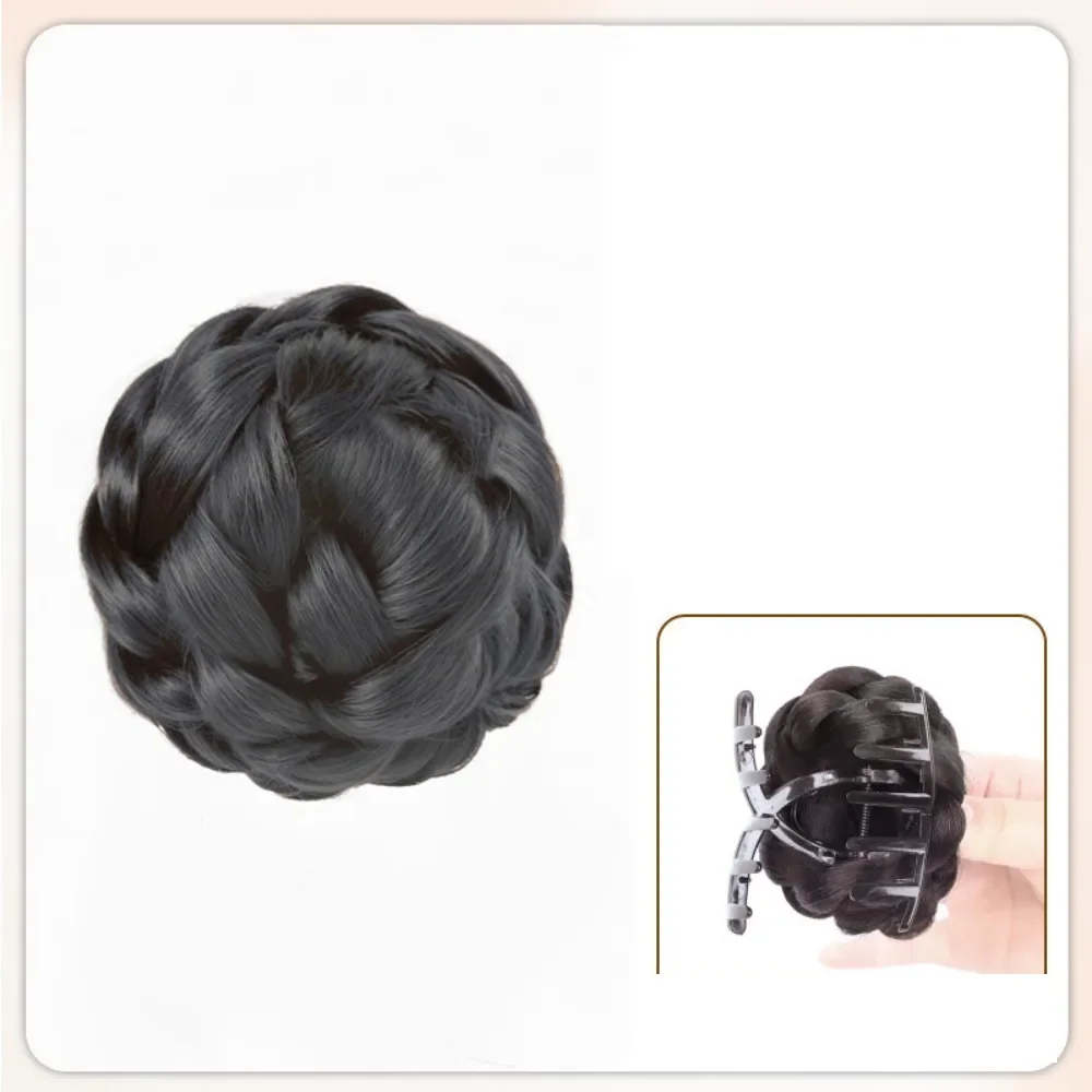 Synthetische elegante Prinzessin Blütenknospe Kugelkopf Perückenpaket Retro Mode Braut Perücke Haarknoten