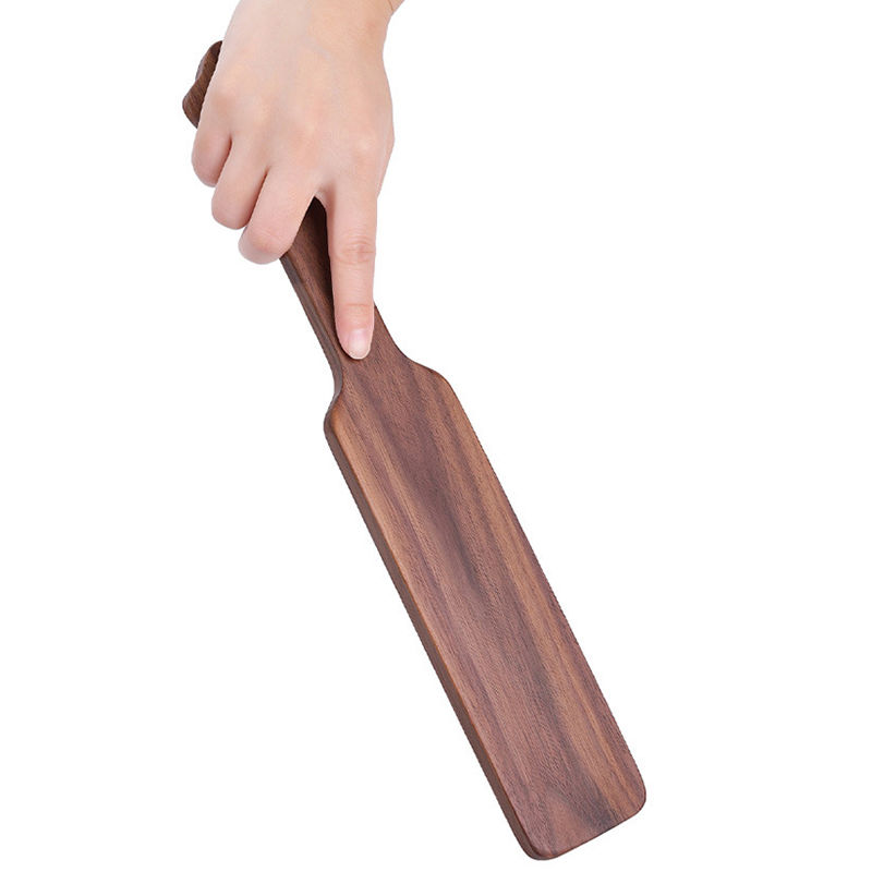 34CM 수제 정품 호두 나무 말 채찍 패들, 말 패들 훈련 작물 복종 승마 비트 박쥐 패들