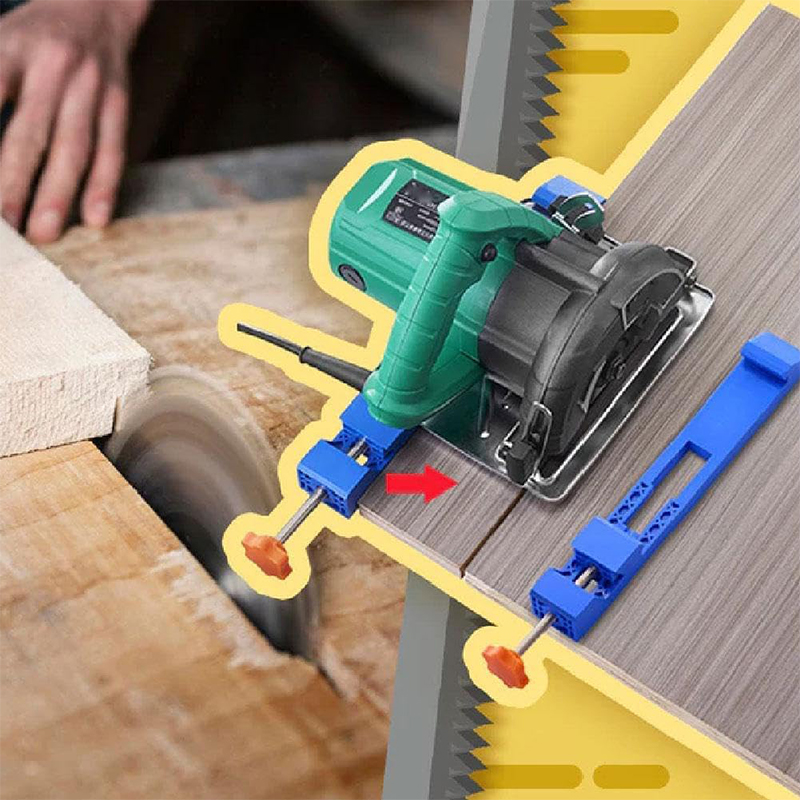 High-quality Adjustable Cutting Machine Base Guide Rail ABS Circular Saw Milling Positioning Clamps Lock The Cutter Base