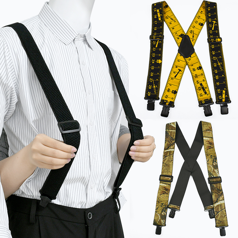 3,5*120/ 5*120cm arnés de tirantes para hombres adultos tirantes elásticos para hombres 2/4 cierres de Clip correa ajustable tirantes hombre para pantalones disfraz