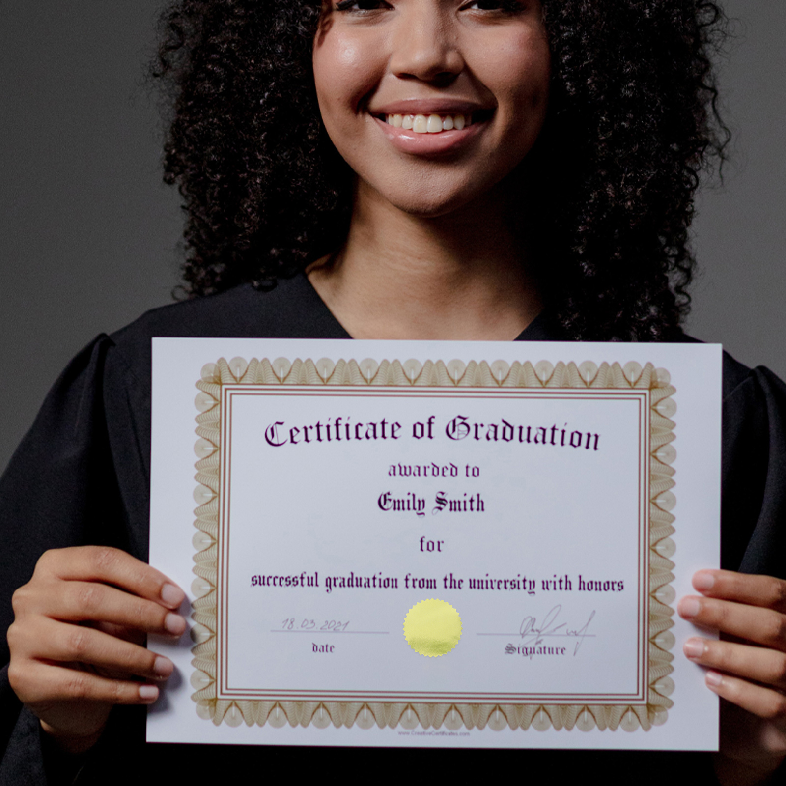 Golden Stickers Envelope Stamp Certificate Awards Blank Medal Label Embossing Seal Paper Medals