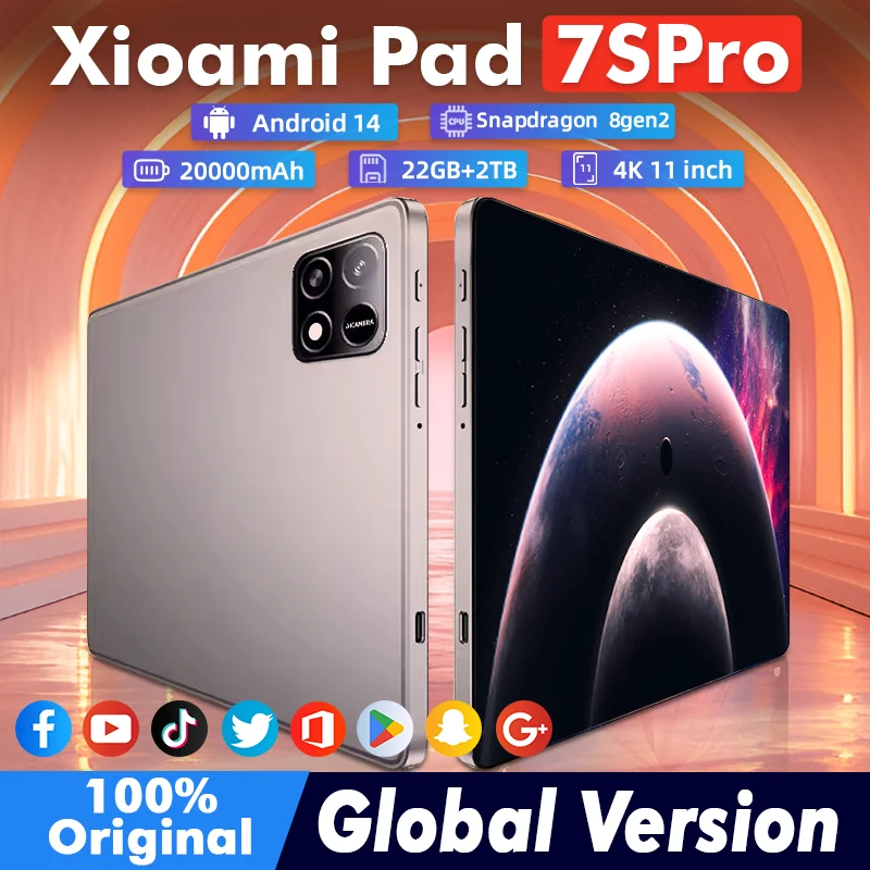 2024 NOWOŚĆ Oryginalny tablet MI Pad 7 Pro 11 cali Snapdrago 8gen2 HD 4K Android 14 16GB+1T 10000mAh 5G Dual SIM WiFi GPS Tablet PC