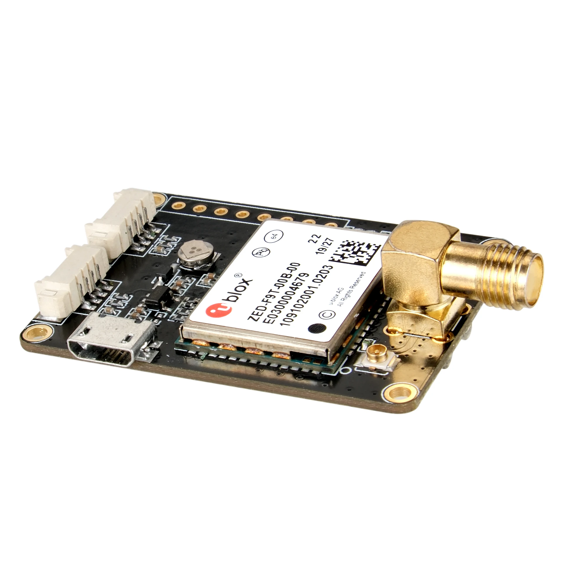 Ublox ZED-F9T-00B-01 RTK GNSS/GPS Placa receptora Placa de desenvolvimento USB com antena para módulo GPS