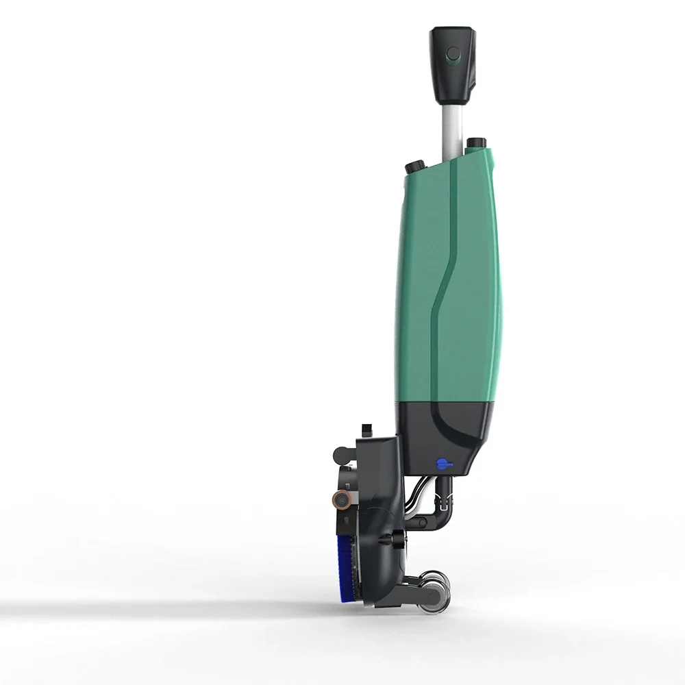Produsen Mendukung Hand Ride Manual Desain Double Disk 360 Scrubber Lantai yang Dapat Diputar