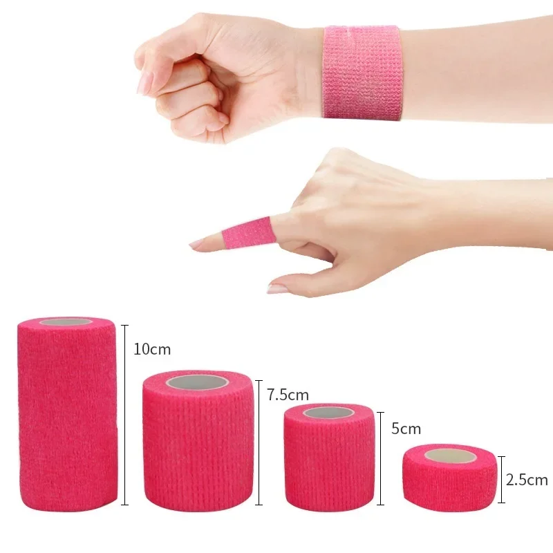 4.8m Colorful Sport Self Adhesive Elastic Bandage Wrap Tape Elastoplast For Knee Support Pads Finger Ankle Palm Shoulder