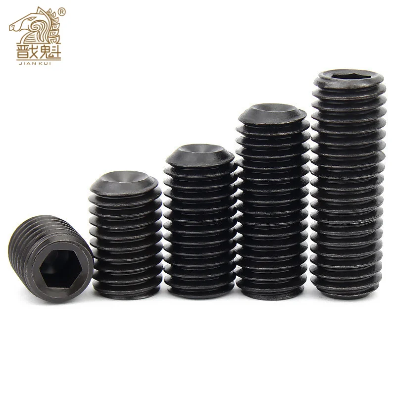 20/10/5/2 Uds m1.6 M2.5 m3 M4 M5 M6 M8 grado 12,9 aleación de acero al carbono tornillo hueco hexagonal sin cabeza din916