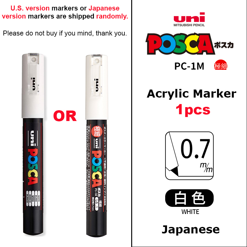 Маркеры POSCA, оригинальные японские Uni, полноцветные, 1 м, 3 м, 5 м, перо, несколько вариантов, рисунок/граффити, rotuladores acrilicos Art