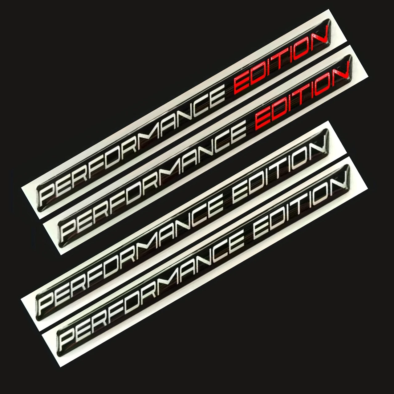 2 pçs edição de desempenho emblema adesivo emblema edição limitada decalque fender carro preto para carro motocicleta caminhão bicicleta suv