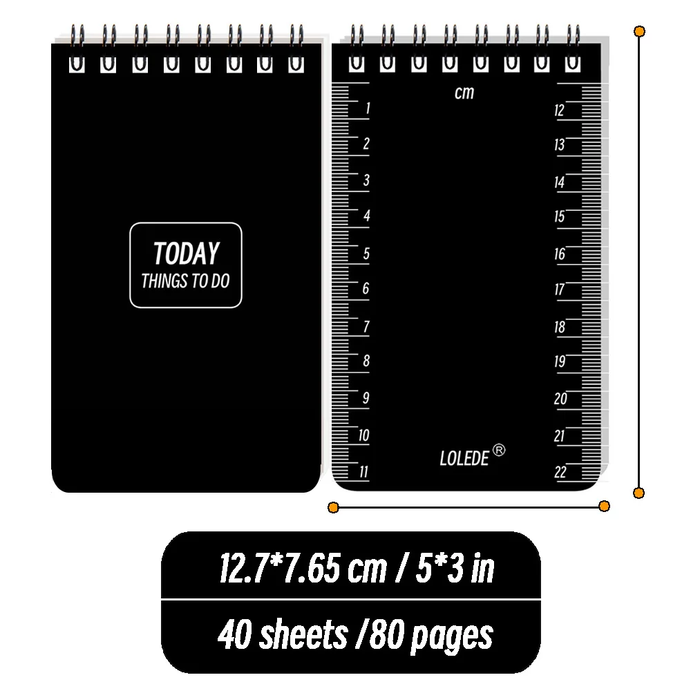 LOLEDE A7 Mini Notebook To Do List University โน้ตบุ๊ค Notepad โรงเรียน Sketchbook ไดอารี่นักท่องเที่ยว Planner Binder Office Journal
