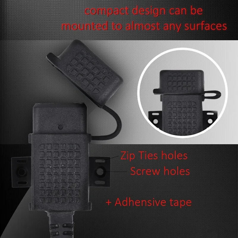 Adaptador de cabo sae para usb com fusível em linha, carregador à prova d'água para motocicleta, porta de carregamento rápido 2.1a para telefone e tablets 12-24v