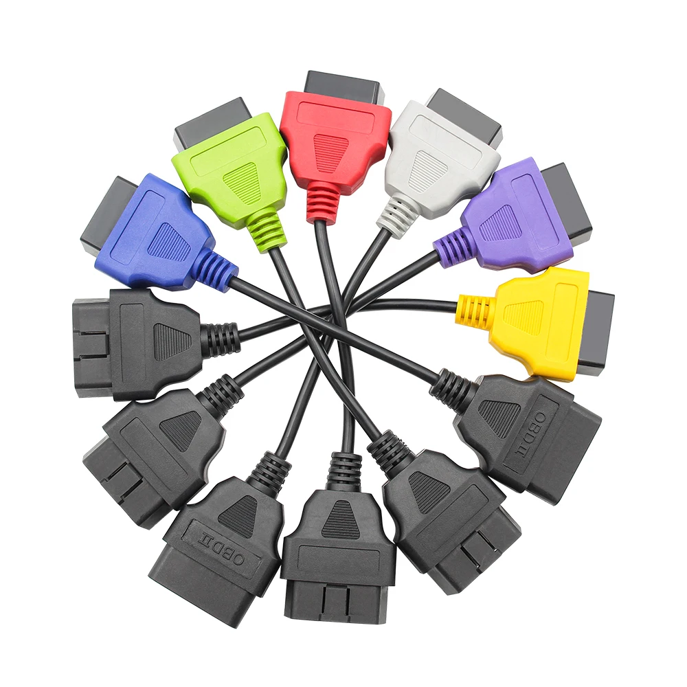 Conector Multiecuscan OBD 2 para Fiat ECU Scan, Adaptador de 6 Cores, Scanner ABS Air-bag, Ferramenta de Diagnóstico