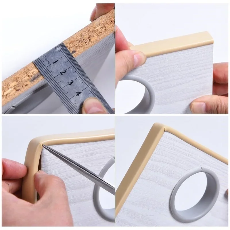Nastro sigillante autoadesivo per bordi in PVC Striscia a forma di U da 16/18 mm per protezione per bordi da scrivania per mobili