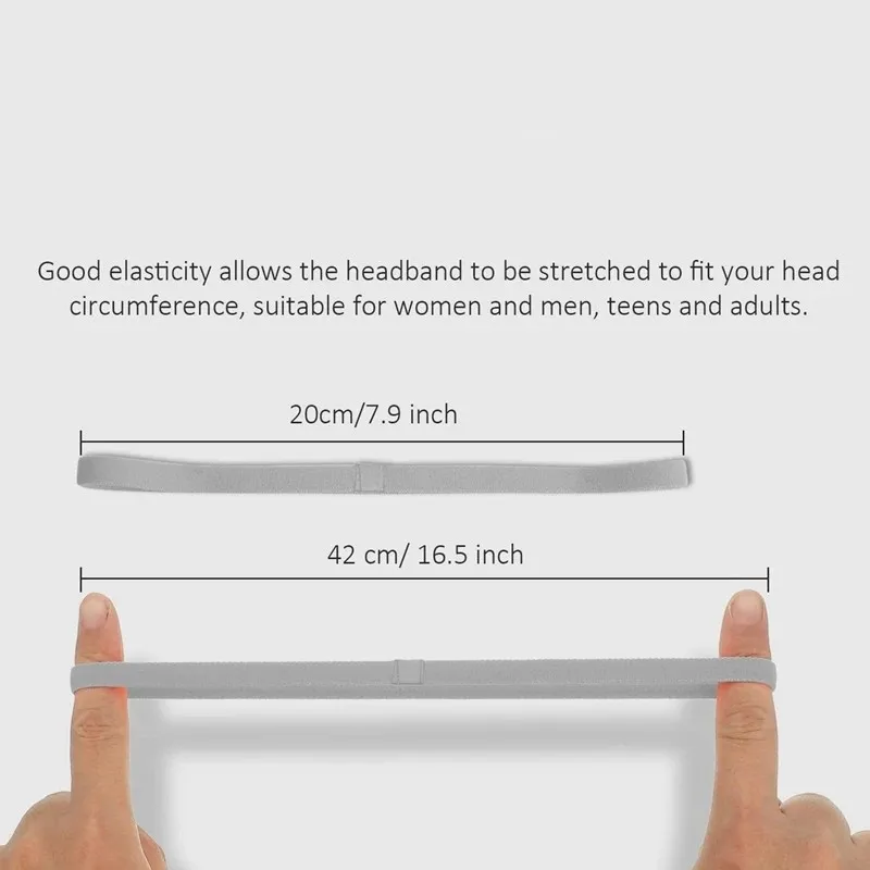 1 banda elástica antideslizante para el sudor, diadema para deportes al aire libre, ejercicio físico, banda para el cabello para Yoga, bandas para el sudor para correr y fútbol para mujeres y hombres