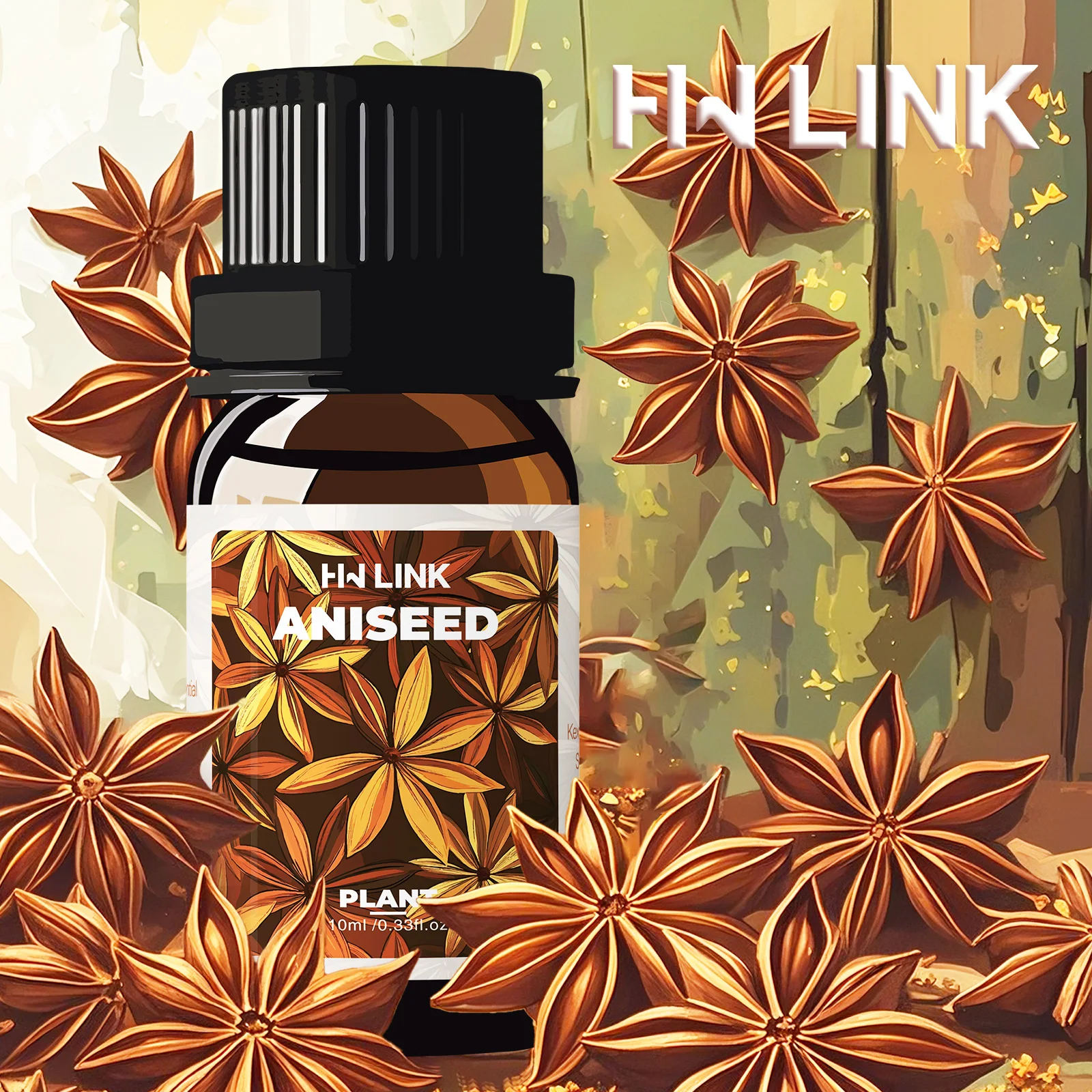 Huile essentielle d'anis étoilé soin de la peau 10 ml arôme naturel |   pour diffuseur, fabrication de bougies, aromathérapie et fabrication de parfum, cadeaux