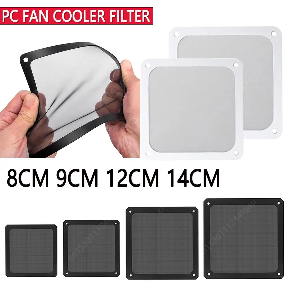 8-14Cm Chassis Stoffilter Magnetische Frame Stofdichte Mesh Cover Net Bescherming Met Gat Voor Pc Computer Behuizing Koelventilator Voeding