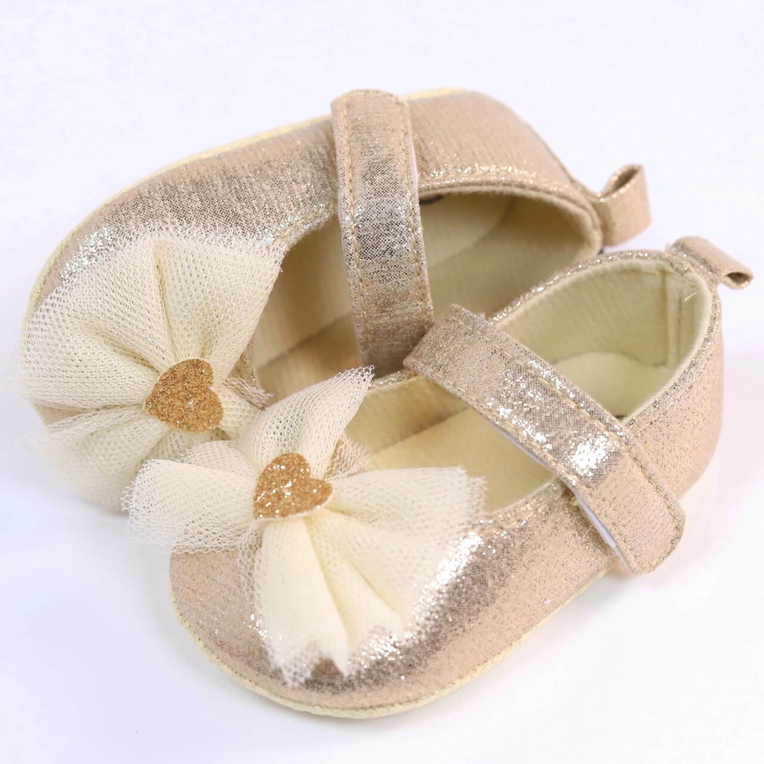 Rabeirs sapatos mary jane elegantes e modernos com laço para bebês meninas, sapatos leves e antiderrapantes com sola plana macia para festa interna