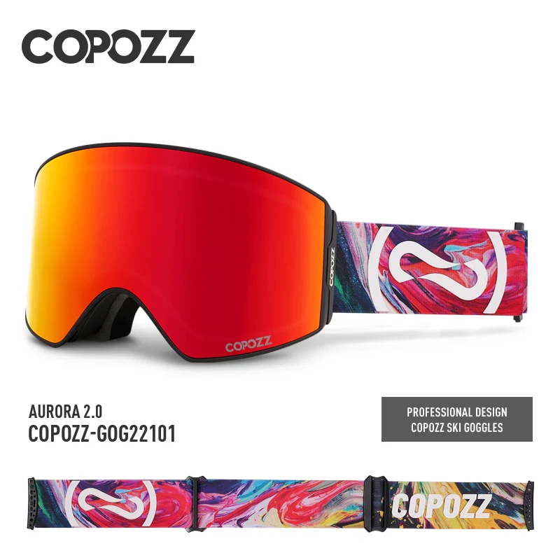 Neue Magnetische Ski Brille Schnell Ändern Anti-fog UV400 Snowboard Brille Professionelle Doppel Schicht Objektiv Ski Brillen Für Männer frauen