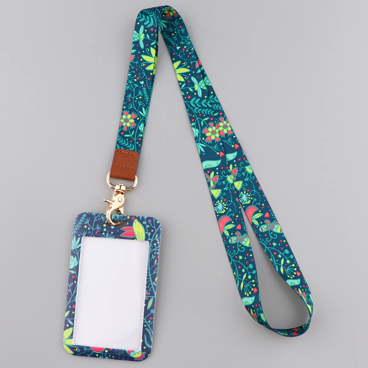Cordini per tracolla con foglie piccole per chiavi Carta d'identità Cinghie per cellulare da palestra Porta badge USB Telefono fai da te Corda per appendere Fiori Cordino
