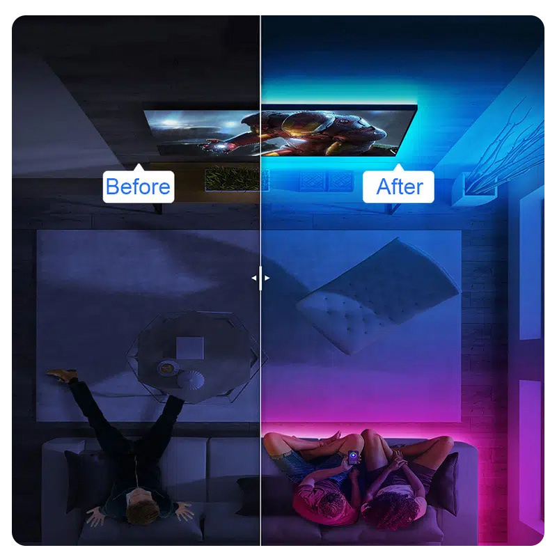 1/3/5M LED Strip Lights for TV ,Bluetooth USB TV Backlight Kit with Remote,5050SMD 5V RGB LED Lamp Tape for Home Decor Lighting